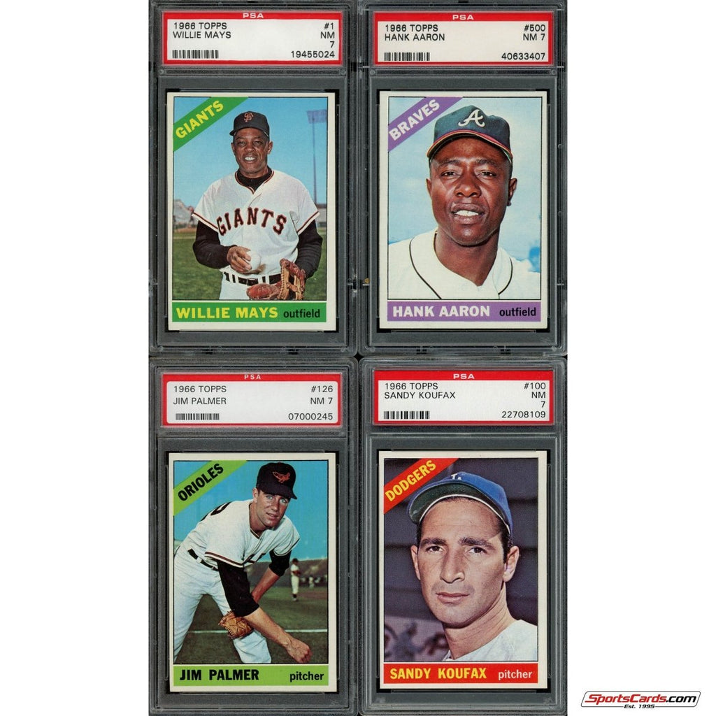 1966 Topps Baseball Complete Graded Set Break - (1) Graded Card (PSA 7 or Better) Per Box!