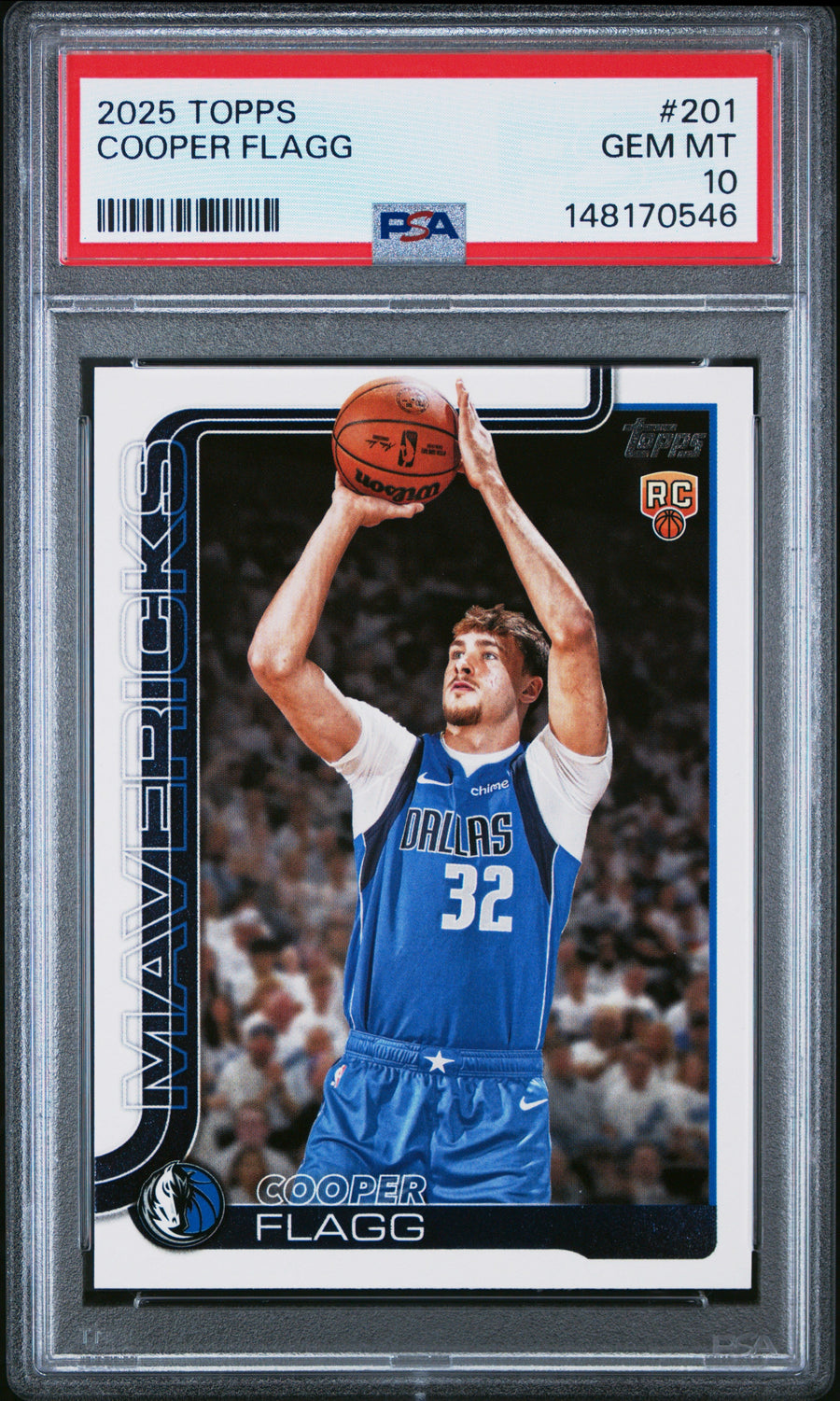 Graded 2025 Topps Cooper Flagg