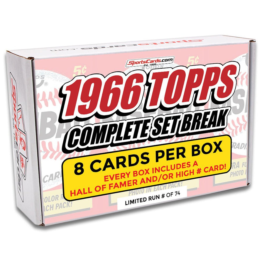 1966 TOPPS BASEBALL COMPLETE SET BREAK - 8 CARDS PER BOX! INCLUDES A HOFER AND/OR HIGH NUMBER Card!