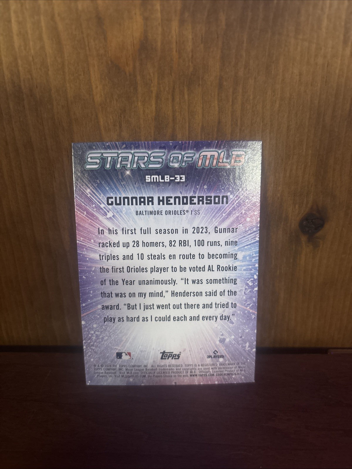 2024 Topps Series 2 - Stars of Mlb Chrome Gunnar Henderson #CSMLB-33