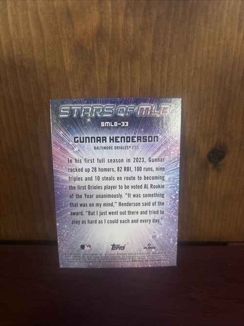 2024 Topps Series 2 - Stars of Mlb Chrome Gunnar Henderson #CSMLB-33
