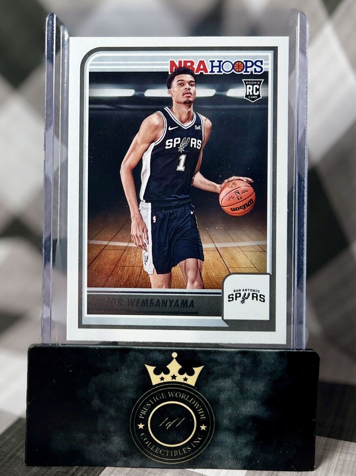 Victor Wembanyama 2023-24 Panini NBA Hoops #1 Draft Pick Rookie #277 SA Spurs RC