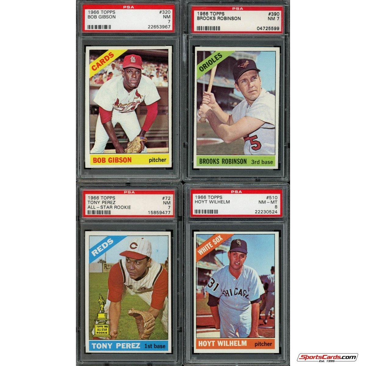 1966 Topps Baseball Complete Graded Set Break - (1) Graded Card (PSA 7 or Better) Per Box!