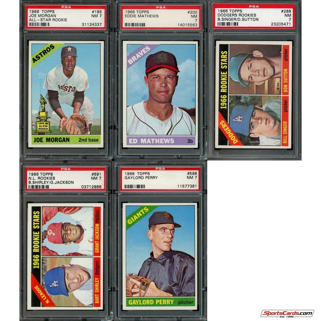 1966 Topps Baseball Complete Graded Set Break - (1) Graded Card (PSA 7 or Better) Per Box!