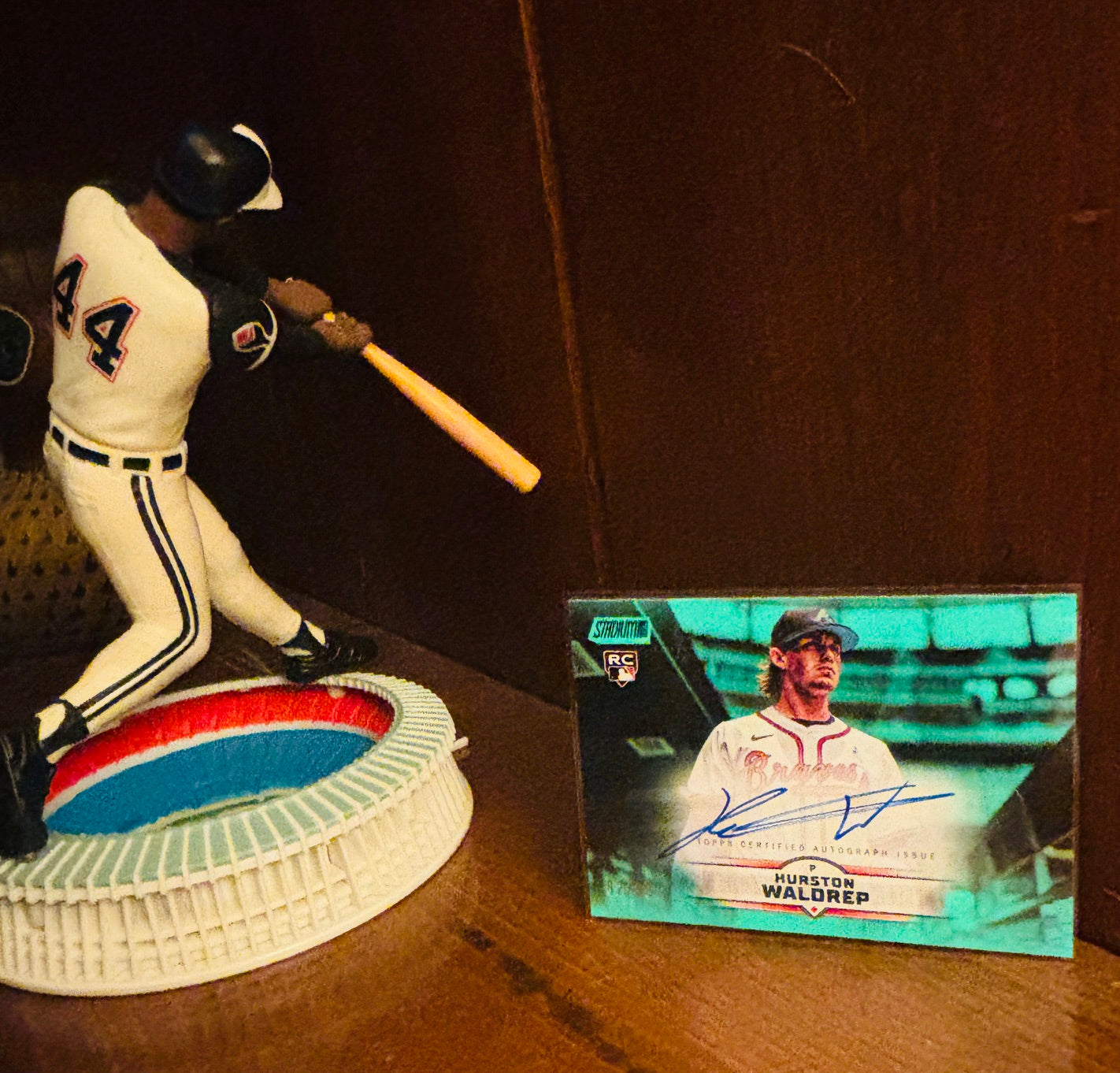 Hurston Waldrep Turquoise] #SCBA-HW (2025 Topps Stadium Club Autograph)