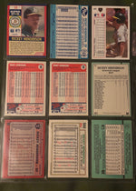 Rickey Henderson 9 card lot