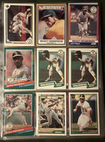 Rickey Henderson 9 card lot