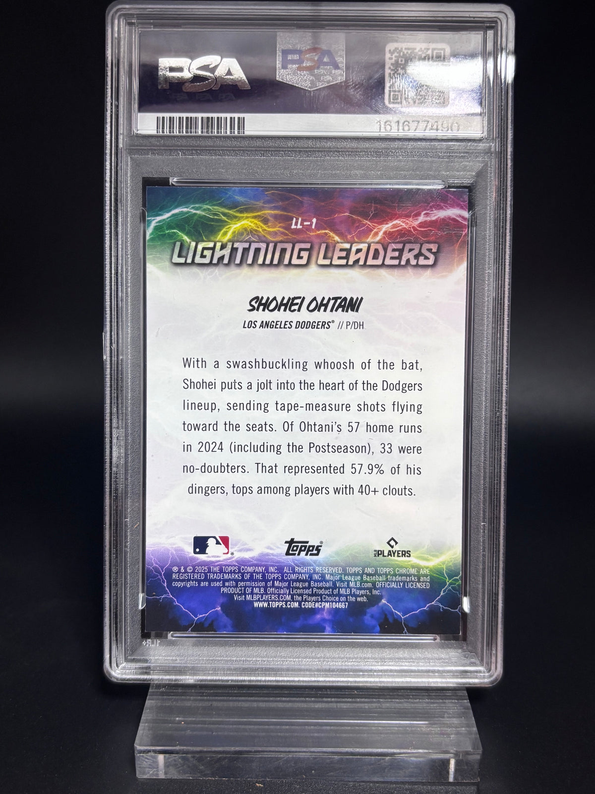 Shohei Ohtani 2025 Topps Lightning Leaders 