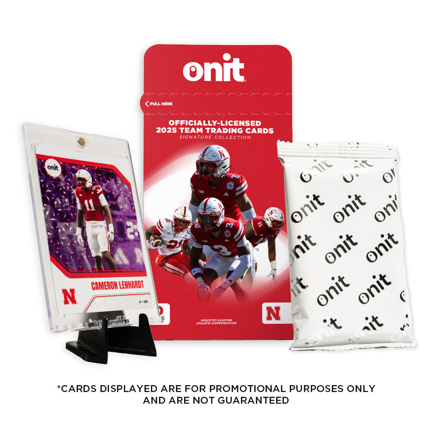 University of Nebraska Football 2025 Trading Cards - Single Pack