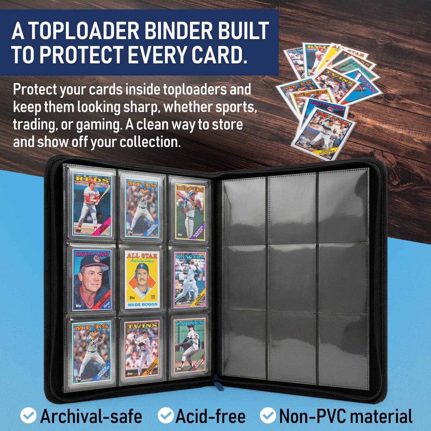 Black - Premium Toploader Binder
