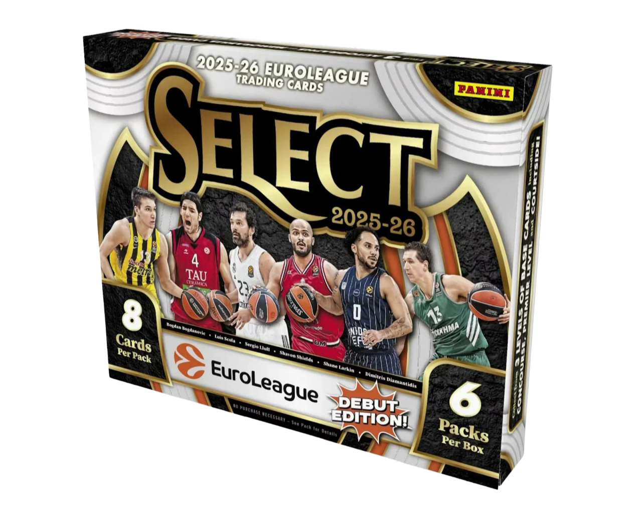 2025-26 Panini Select EuroLeague Basketball - Hobby Box